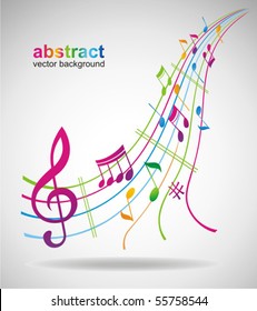 Colorful music background.