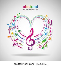 Colorful music background.