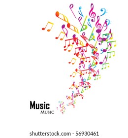Colorful music background