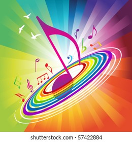 Colorful music background