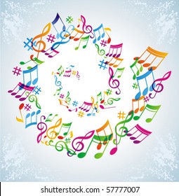 Colorful music background.