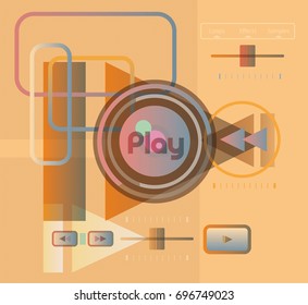 Colorful music background
