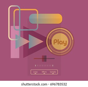 Colorful music background.