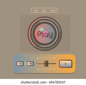 Colorful music background.