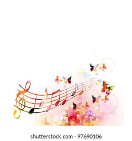 colorful music background