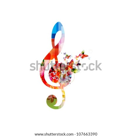 Colorful music background