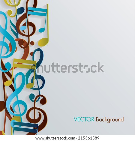 Colorful music background.
