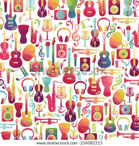 Colorful music background.