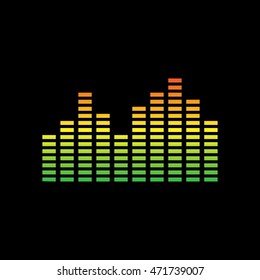 Colorful music equalizer