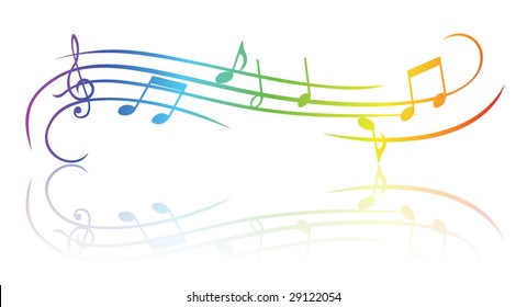 Colorful music theme