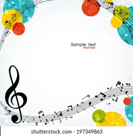 colorful musical background