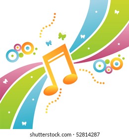 colorful musical background
