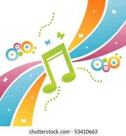 colorful musical background