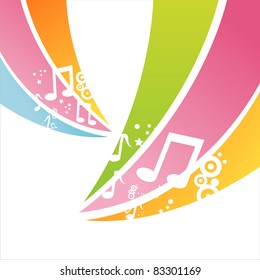 colorful musical background