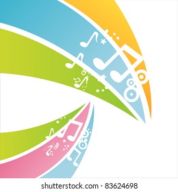 colorful musical background