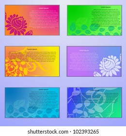 colorful namecard set