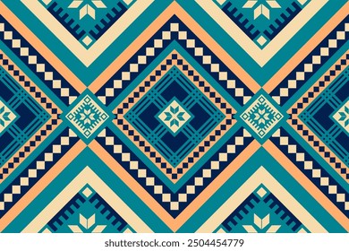 Colorful Native American pattern, Navajo design. Native American ornament. Abstract geometric background traditional ethic for decoration, clothing, fabric, textile, fashion.