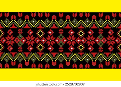 Padrão nativo americano colorido, design navajo. Ornamento nativo americano. Abstrato geométrico fundo tradicional ética para decoração, roupas, tecido, têxtil, moda.
