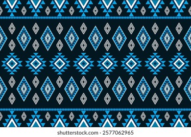 Colorful Native American pattern, Navajo design. Native American ornament. Abstract geometric background traditional ethic for decoration, clothing, fabric, textile, fashion.