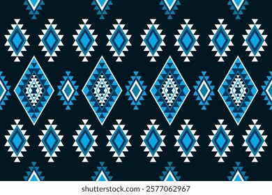 Colorful Native American pattern, Navajo design. Native American ornament. Abstract geometric background traditional ethic for decoration, clothing, fabric, textile, fashion.