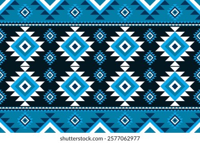 Colorful Native American pattern, Navajo design. Native American ornament. Abstract geometric background traditional ethic for decoration, clothing, fabric, textile, fashion.