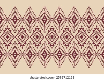 Colorful Native American pattern, Navajo design. Native American ornament. Abstract geometric background traditional ethic for decoration, clothing, fabric, textile, fashion, Navajo pattern