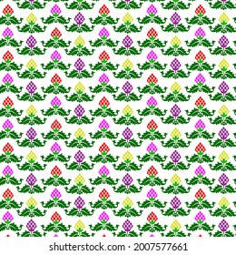 Colorful Natural Pattern Background Design For Any Kind Of Printing And Textile Use