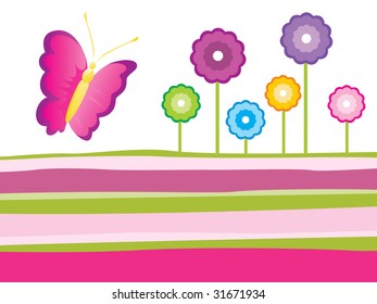 colorful natural pattern background, vector wallpaper