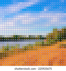 colorful nature mosaic background. Vector, EPS10