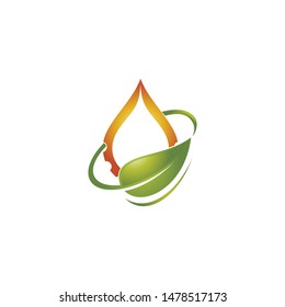 colorful nature oil logo illustrations