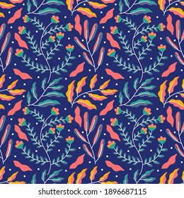 colorful nature seamless pattern. nature seamless pattern 