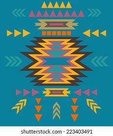 Colorful navajo pattern