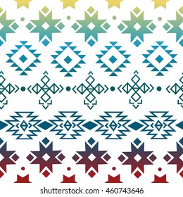  colorful navajo pattern. Tribal,Geometric, Ethnic 