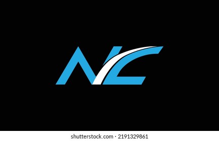 Colorful Nc Logo Creative Nc Letter Stock Vector (Royalty Free ...