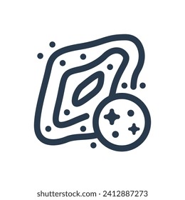 Colorful Nebula Formation Vector Icon Illustration