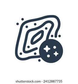 Colorful Nebula Formation Vector Icon Illustration