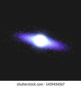 Colorful Nebula in Space Background. Vector illustration.