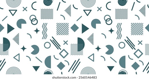 Colorful neo geometric Shape Pattern Design Modern abstract promotional background vector illustration