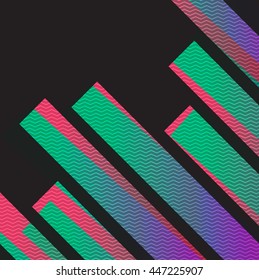 Colorful neon abstract background, vector