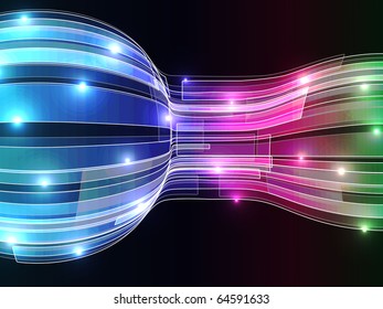 Colorful neon background. Vector illustration