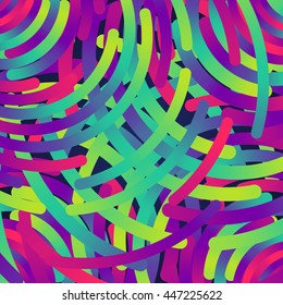 Colorful neon circles background, vector