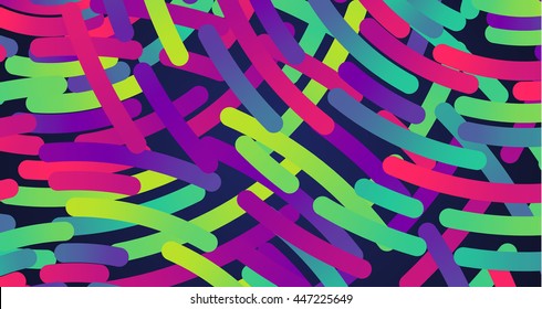 Colorful neon circles background, vector