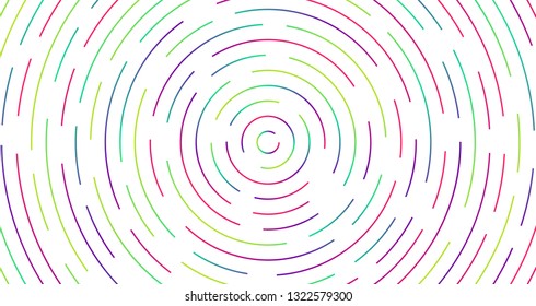 Colorful neon dashed lines, vector illustration
