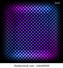 Colorful neon diagonal background, vector abstract illustration.