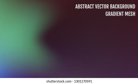 Colorful neon gradient mesh background. Abstract vector background.