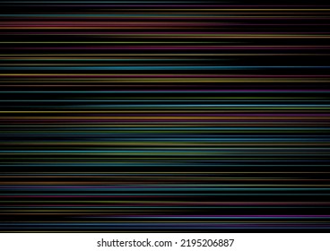 Colorful neon laser thin lines abstract futuristic background. Technology vector design