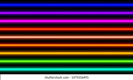colorful neon light beam horizontal for background, disco light shine horizontal geometric, neon beam vertical lines pattern, disco rainbow light shine parallel blur, light beam lines of digital media