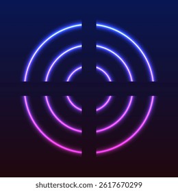Colorful neon lights flashing in green, blue, white, pink, and violet on an abstract background. Circle ,rectangle, hexagon differetnt shapes background vector design. Background with glowing swirls.