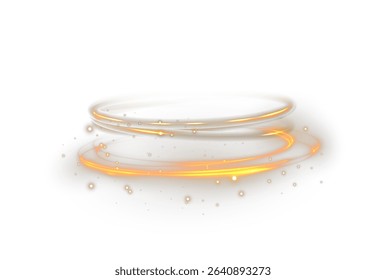 Colorful neon rings orbit in symmetry. Magic flash explodes in transparent beam. Golden line glows like solar ribbon. Luminous spark swirls in ethereal cyclone.