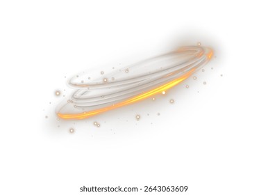 Anéis de néon coloridos orbitam em simetria. O flash mágico explode em feixe transparente. A linha dourada brilha como uma fita solar. Faísca luminosa gira em ciclone etéreo.